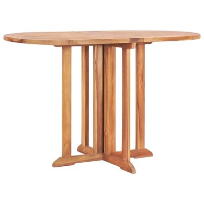 Dovecove Folding Butterfly Garden Table 47.2"X27.6"X29.5" Solid Teak Wood - Image 0