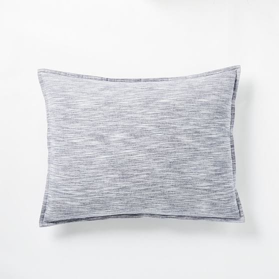 Flannel Space Dye Standard Sham, Midnight - Image 0
