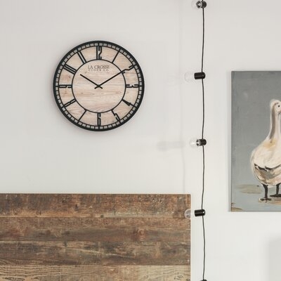 La Crosse Clock 404-3929 11.5" Barrow Quartz Wall Clock - Image 0