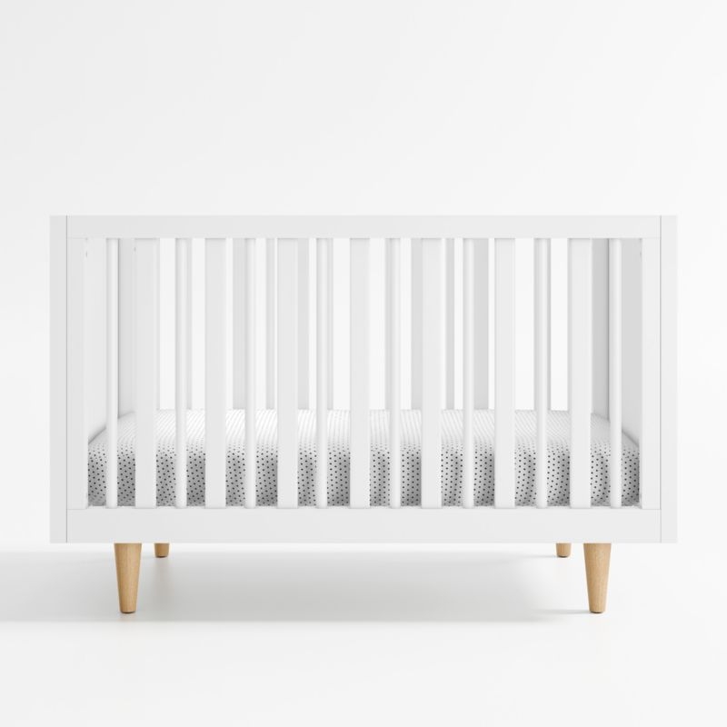 Finn White Wood Toddler Bed Rail - Image 1