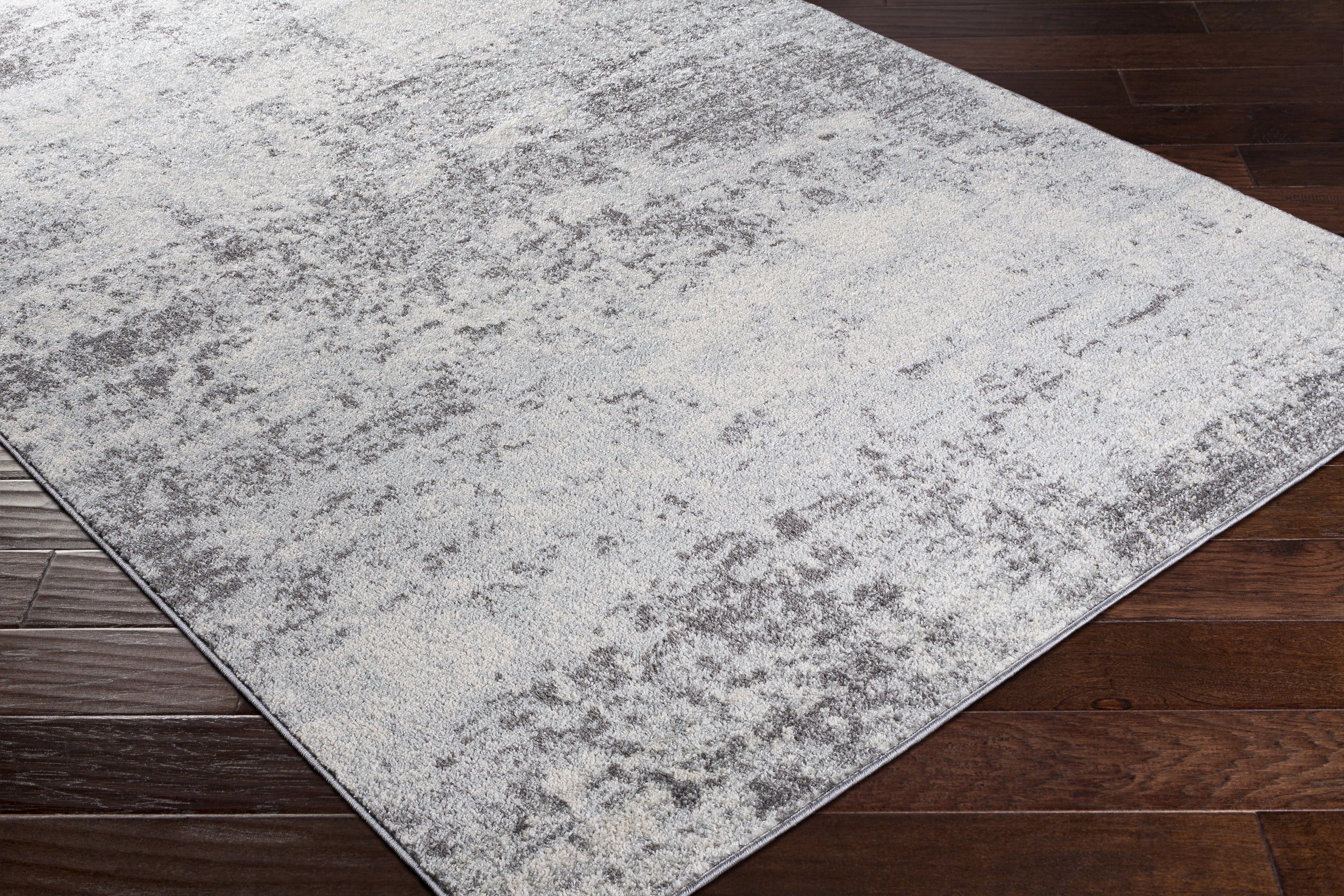 Chester Gray Indoor 5'3" x 7'3" Machine Woven Rug - Image 6