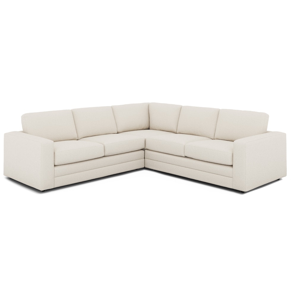 Riley 104" Corner Sectional - Ivory Wool Bouclé - Image 0