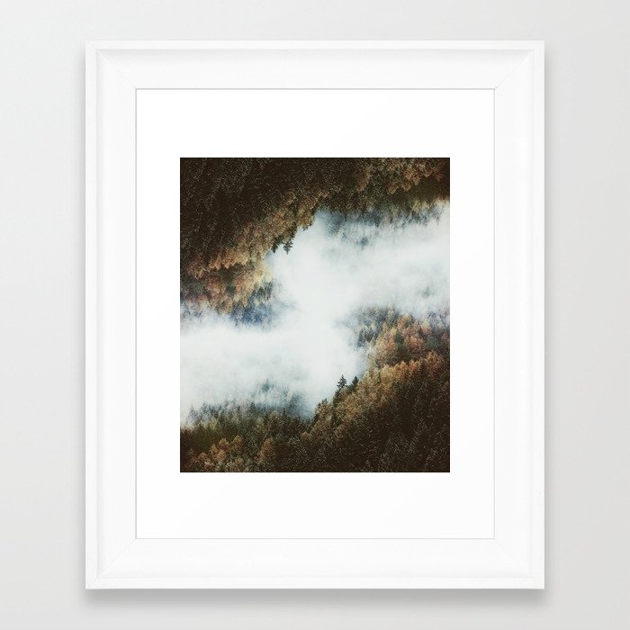Forest Layers Framed Art Print by Luke Gram - Scoop White - X-Small 8" x 10"-10x12 - Image 0