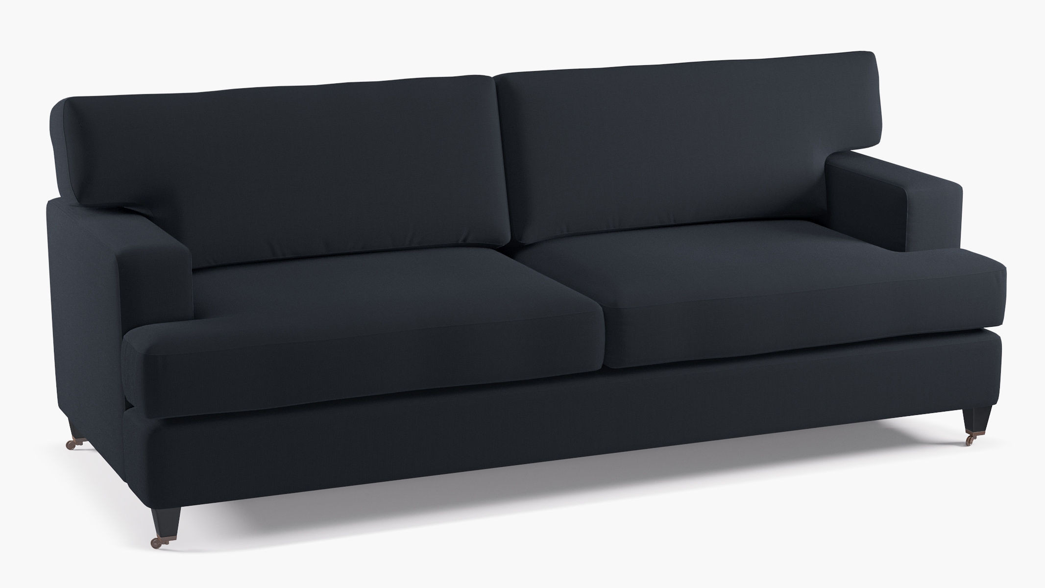 Classic Sofa, Navy Everyday Linen, Black - Image 1