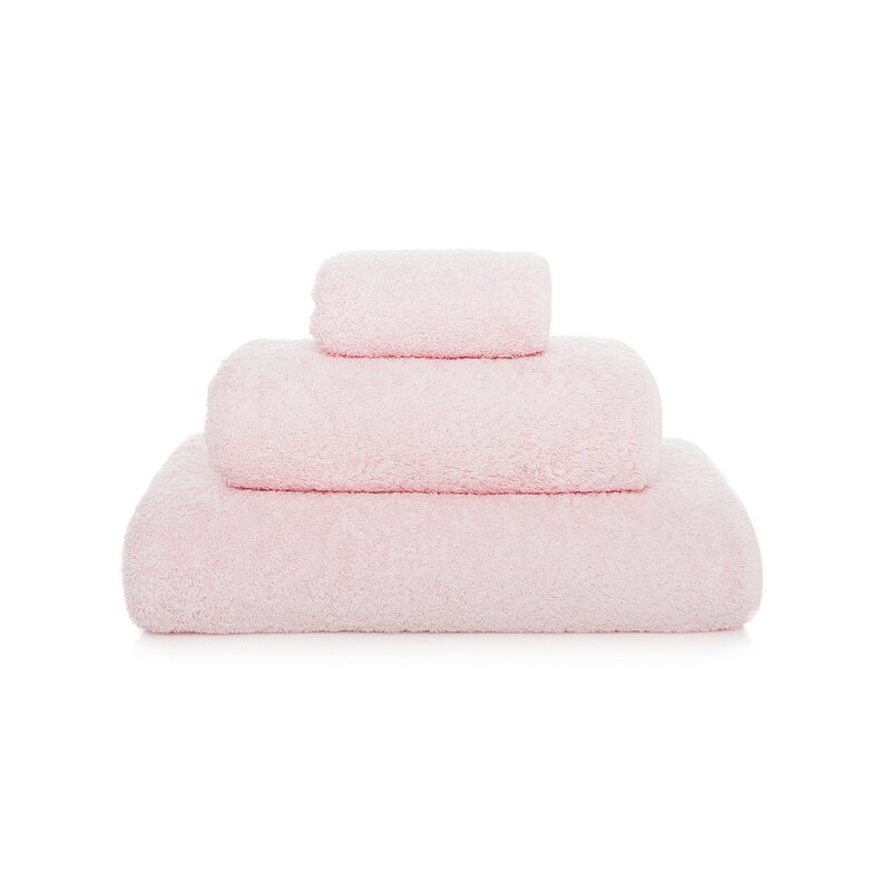 Graccioza Long Double Loop Egyptian-Quality Cotton Bath Towel Color: Pearl - Image 0