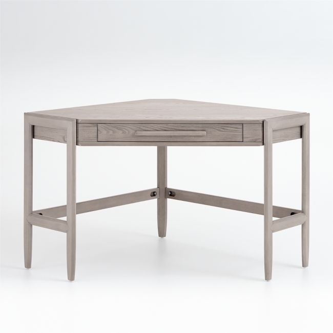 Tate Stone Corner Desk with Outlet - Image 0