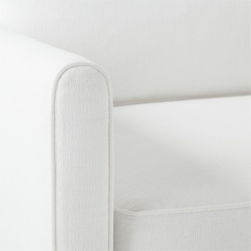 Malea White Performance Fabric Left-Arm Chair - Image 5