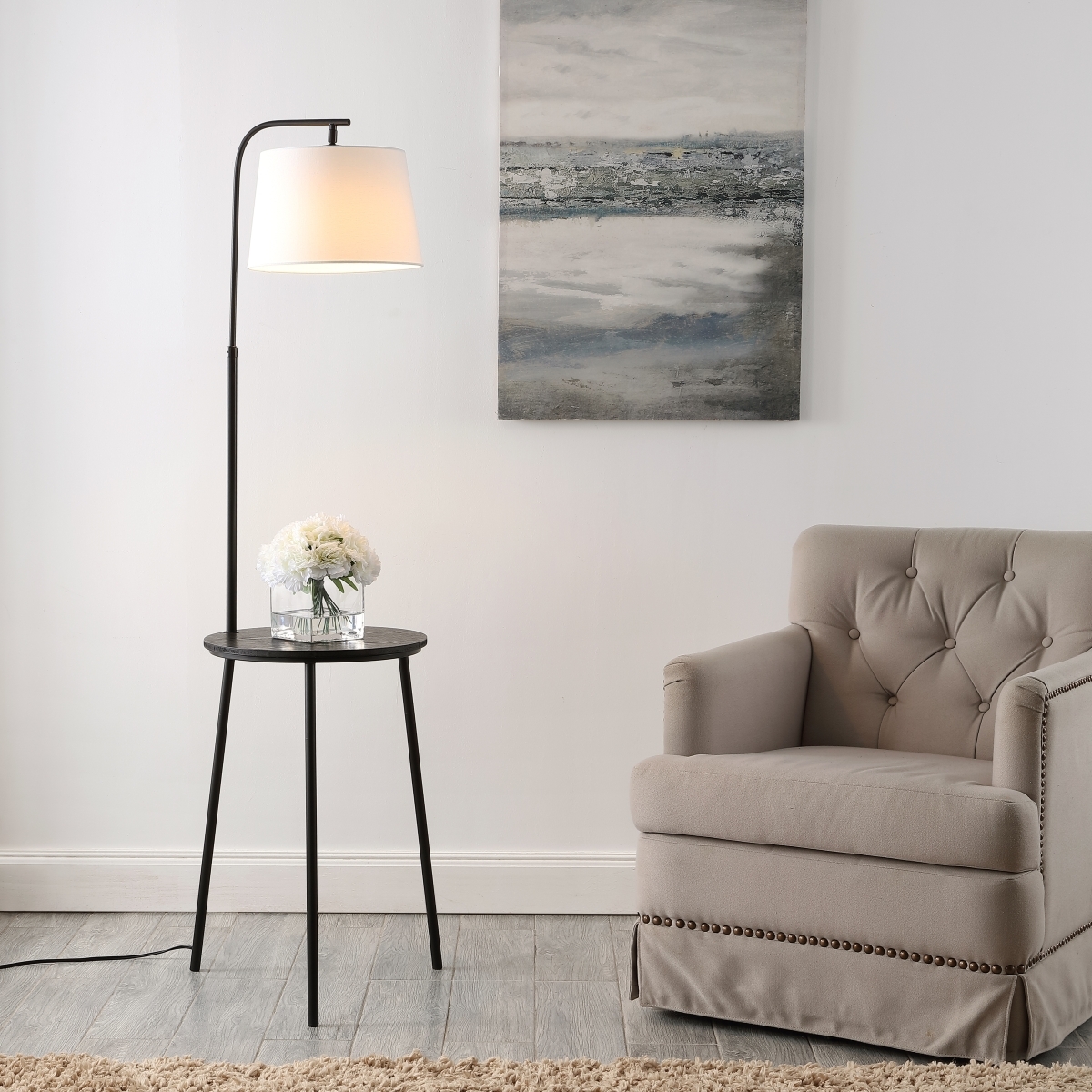 Eion 61.5" Floor Lamp - Black - Safavieh - Image 3