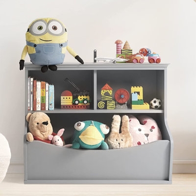 Kids' Toy Storage Organizer, Open Storage Cubby, Multifunctional Book And Toy Storage Cabinet - Image 0