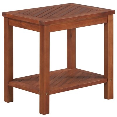 Alverta Solid Wood End Table with Storage - Image 0