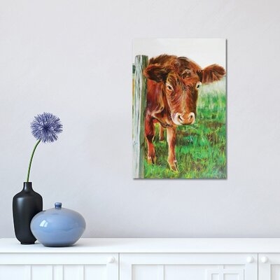 Brown Cow by Gordon Bruce - Wrapped Canvas Gallery-Wrapped Canvas Giclée - Image 0