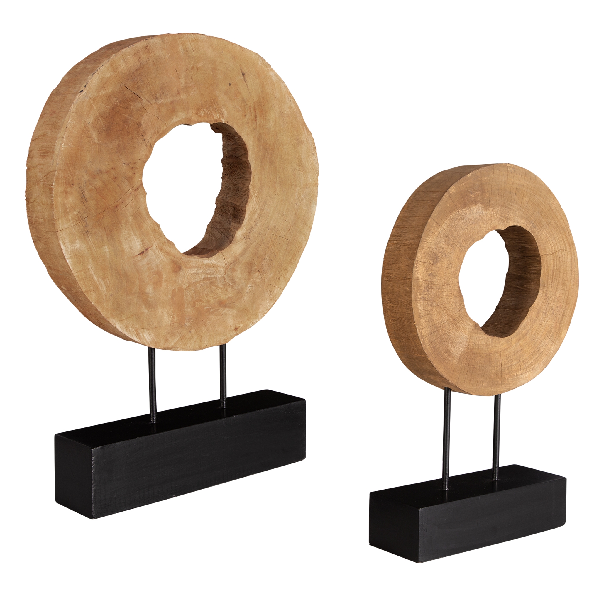 Ashlea Wooden Sculptures S/2 - Image 3