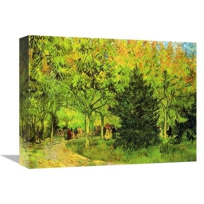'Lane in Public Gardens Arles' by Vincent Van Gogh Print on Canvas - Image 0