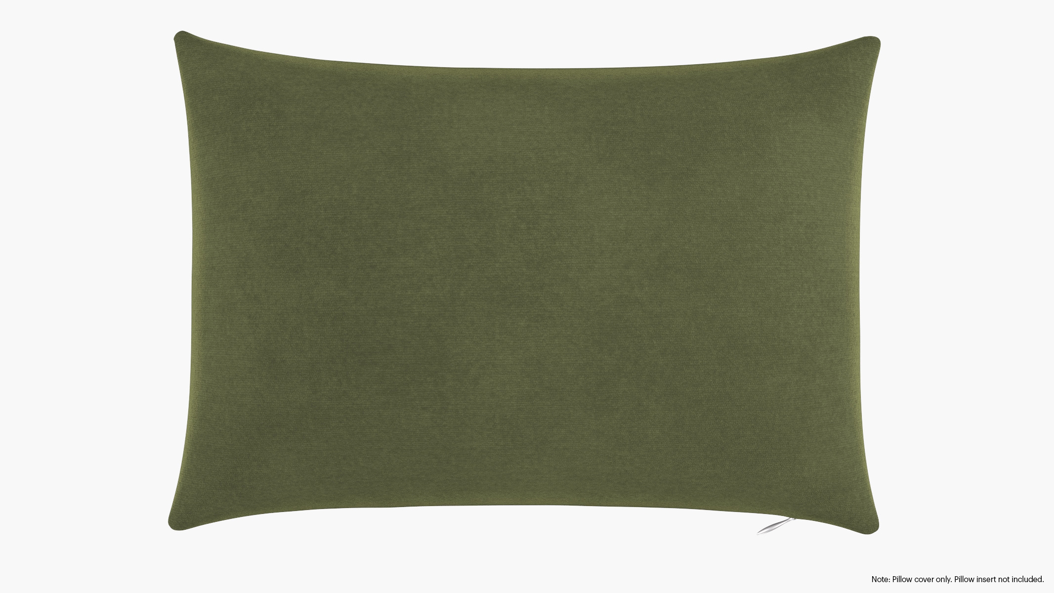 Throw Pillow Cover 14" x 20", Zucchini Luxe Velvet, 14" x 20" - Image 0