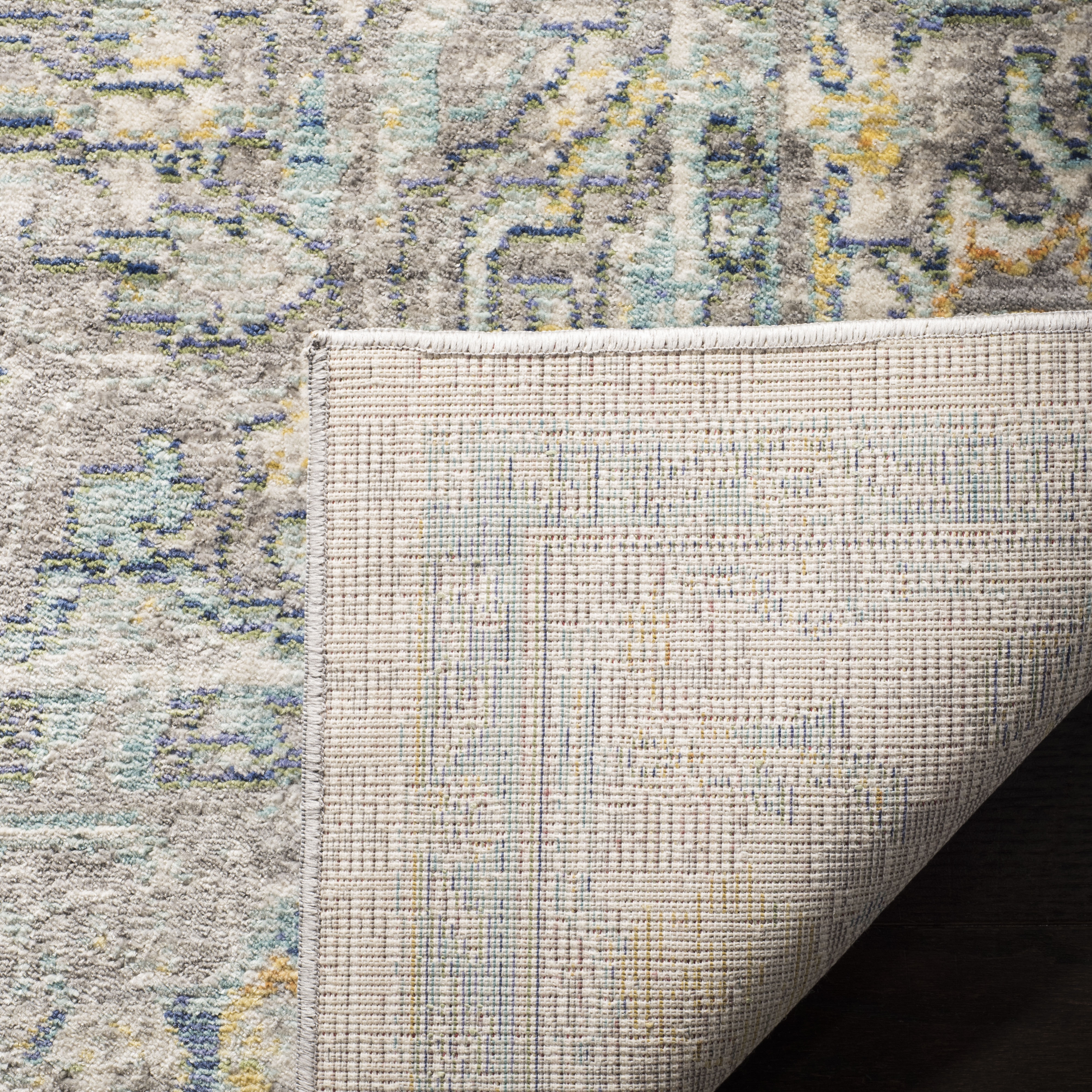 Arlo Home Woven Area Rug, MYS922R, Grey/Multi,  8' X 10' - Image 2