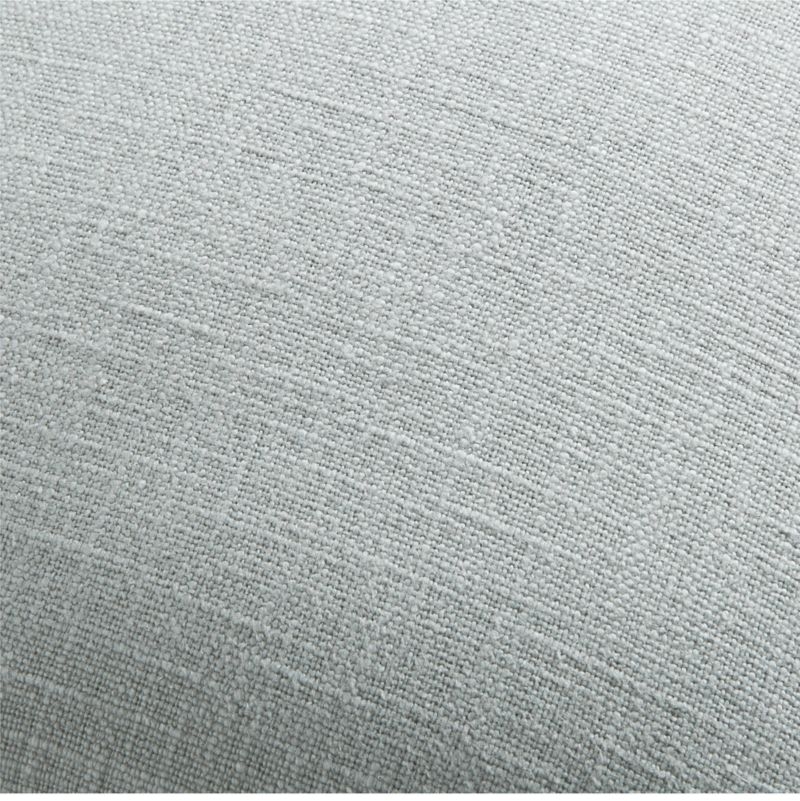 Quarry 20x20 Organic Laundered Linen Throw Pillow with Feather Insert - Image 6