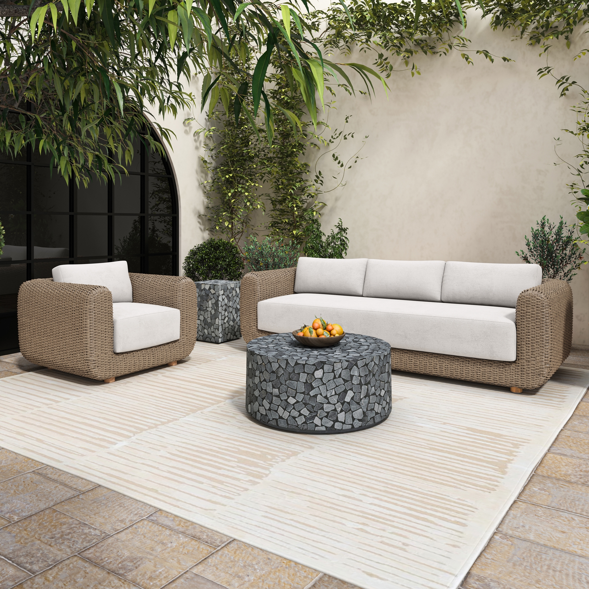 Kiri Outdoor Coffee Table Black - Image 6