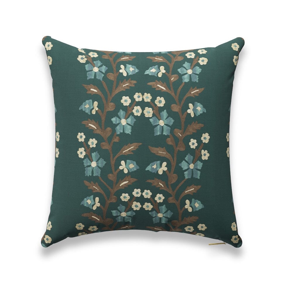 Spruce Tree of Life Suzani Pillow by St. Frank | Green | 48" W x 12" H | Cotton/Linen - Image 6