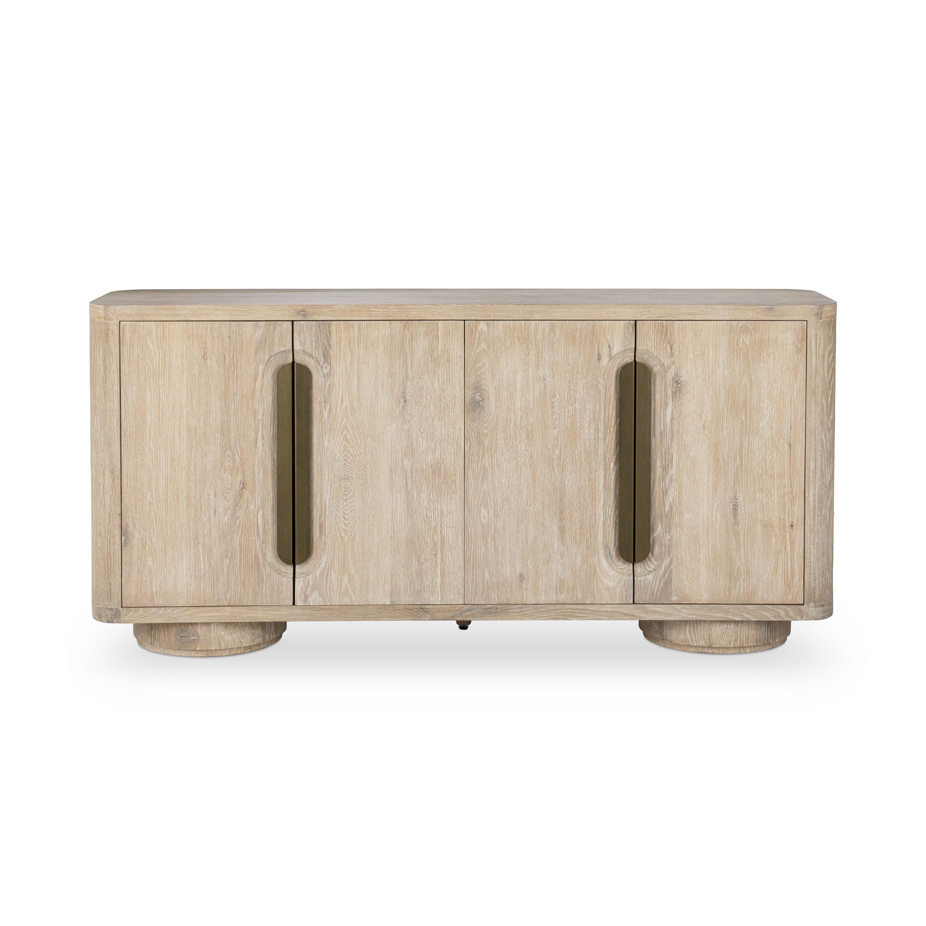 Tiber 4Dr Buffet White Washed - Image 6