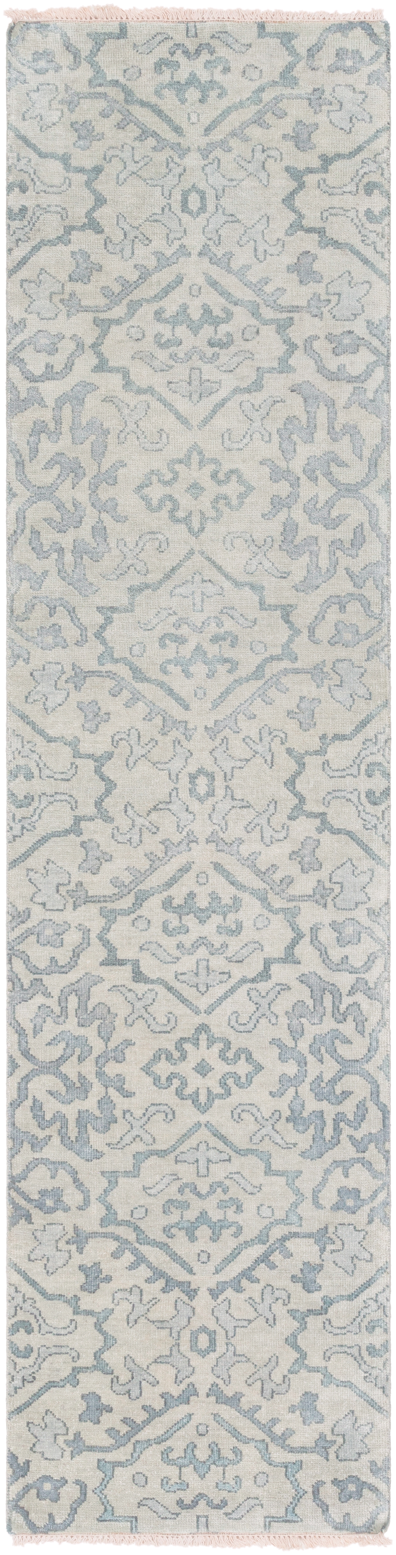 Hillcrest Green Indoor 3' x 12' Handmade Rug - Image 0