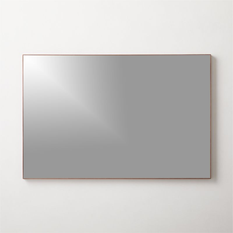 Infinity Walnut Rectangular Mirror 24"x36" - Image 1