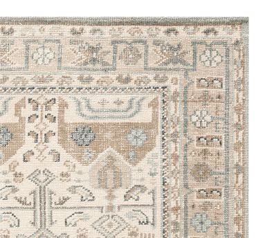 Nicolette Hand-Knotted Wool Rug, Cool Multi, 10 x 14' - Image 1