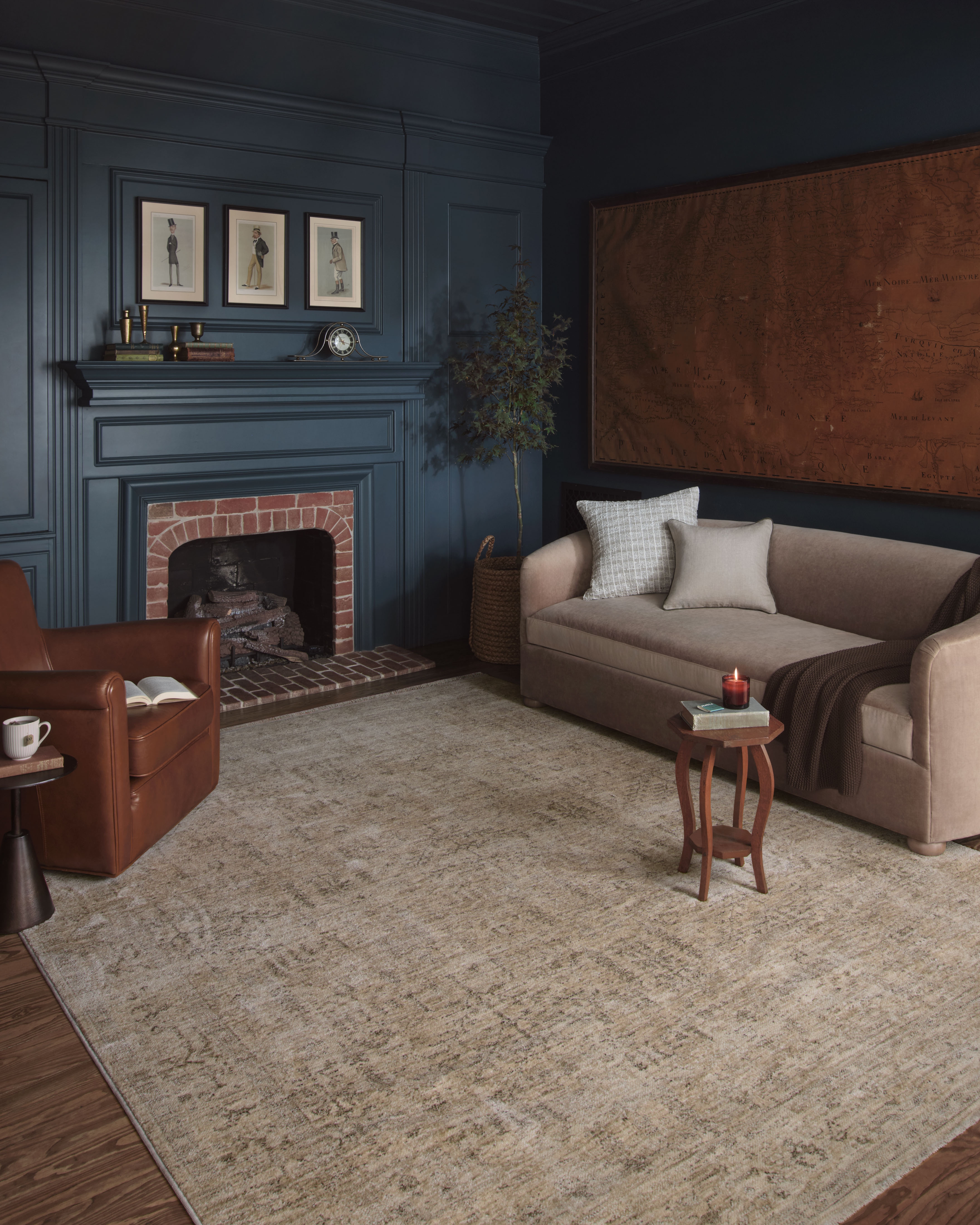 Magnolia Home by Joanna Gaines x Loloi Junie Oatmeal / Smoke 2'-0" x 3'-0" - Image 1