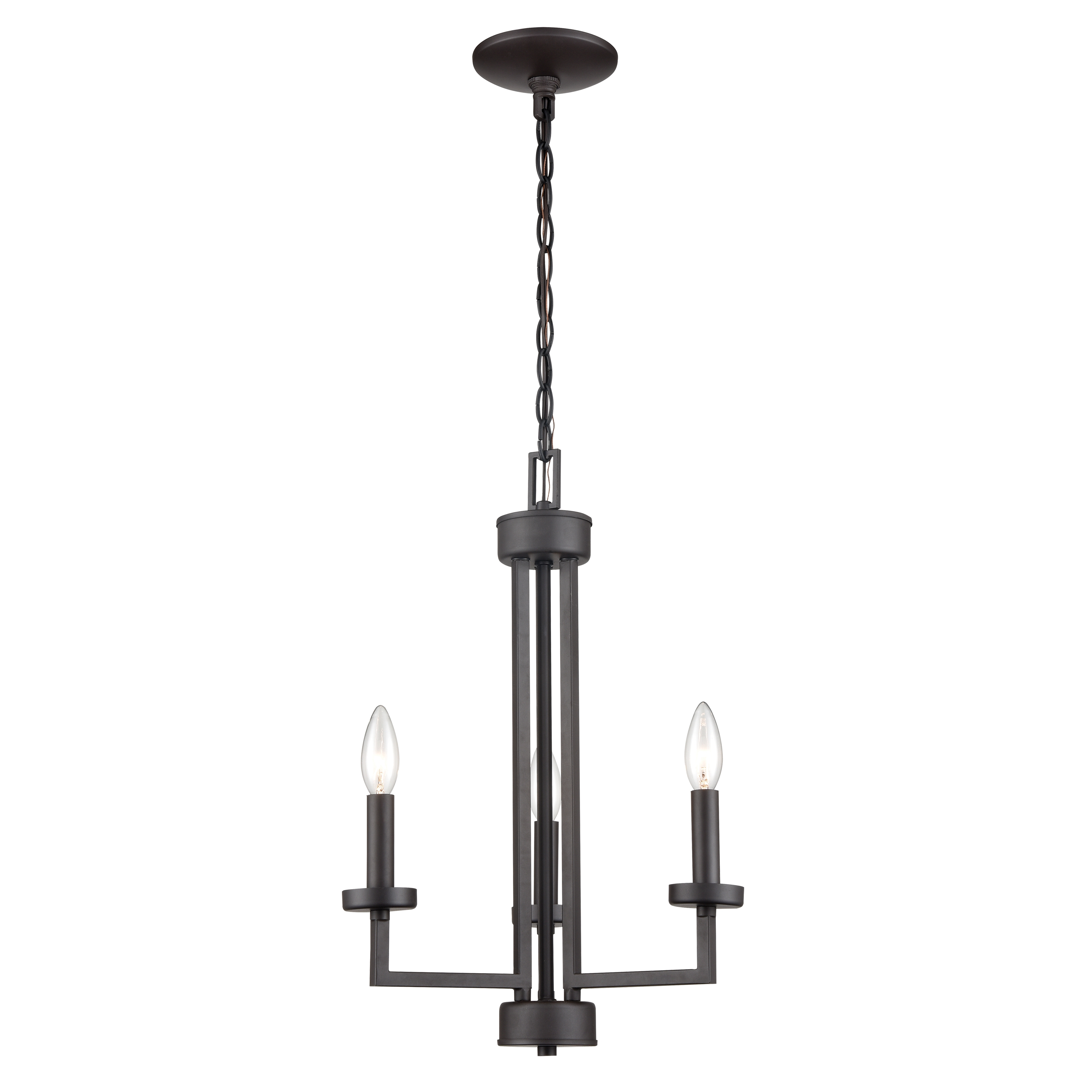 West End 15'' Wide 3-Light Chandelier - Oil Rubbed Bronze - Image 0