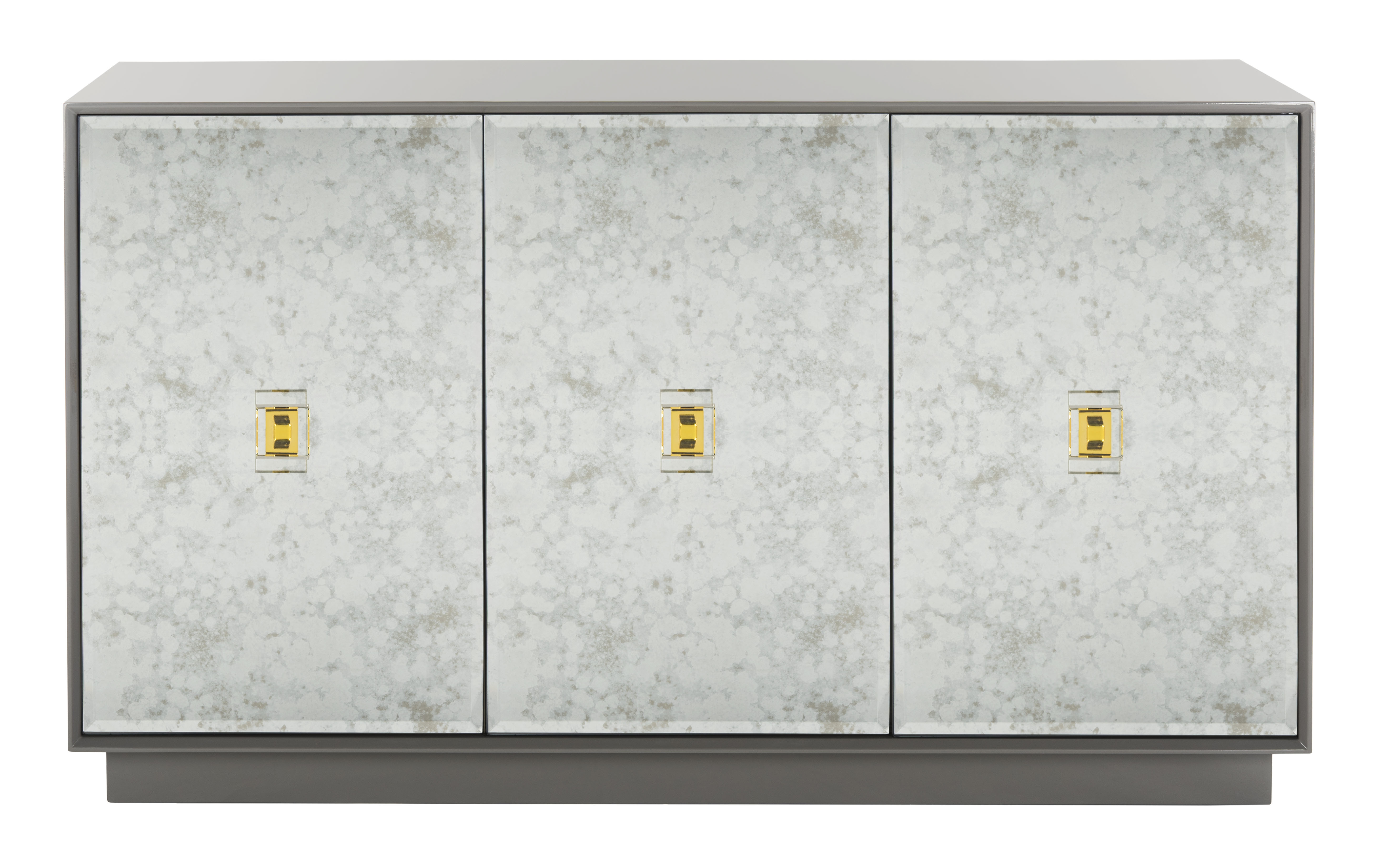 Felice 3 Door Eglomise Sideboard - Gray - Safavieh - Image 0