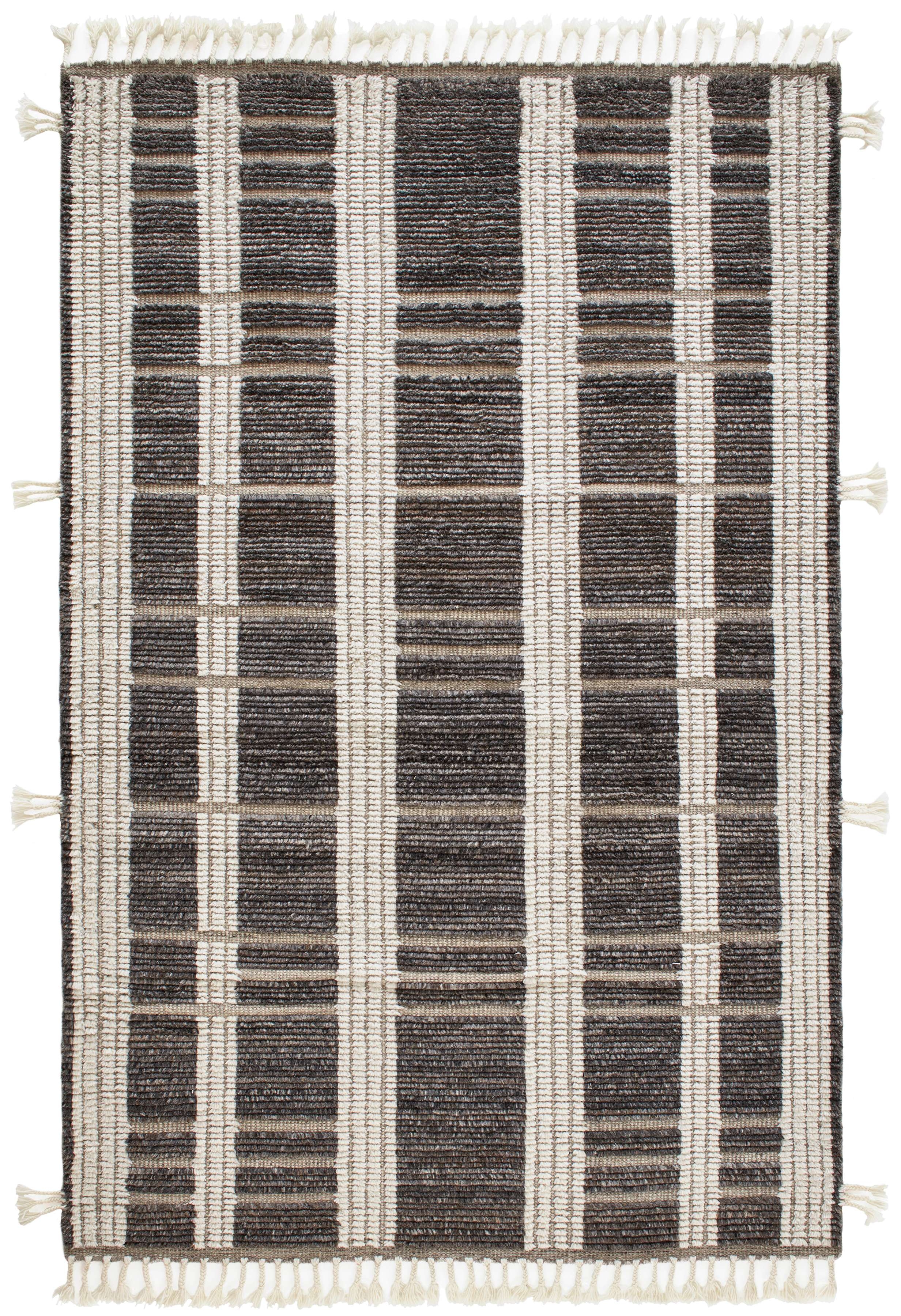 Tory Grey/Ivory Hand Knotted Wool Rug - Image 0