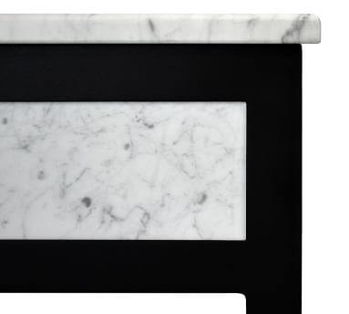 Della 48" Single Sink Vanity, Carrara Marble/ Bianco - Image 1