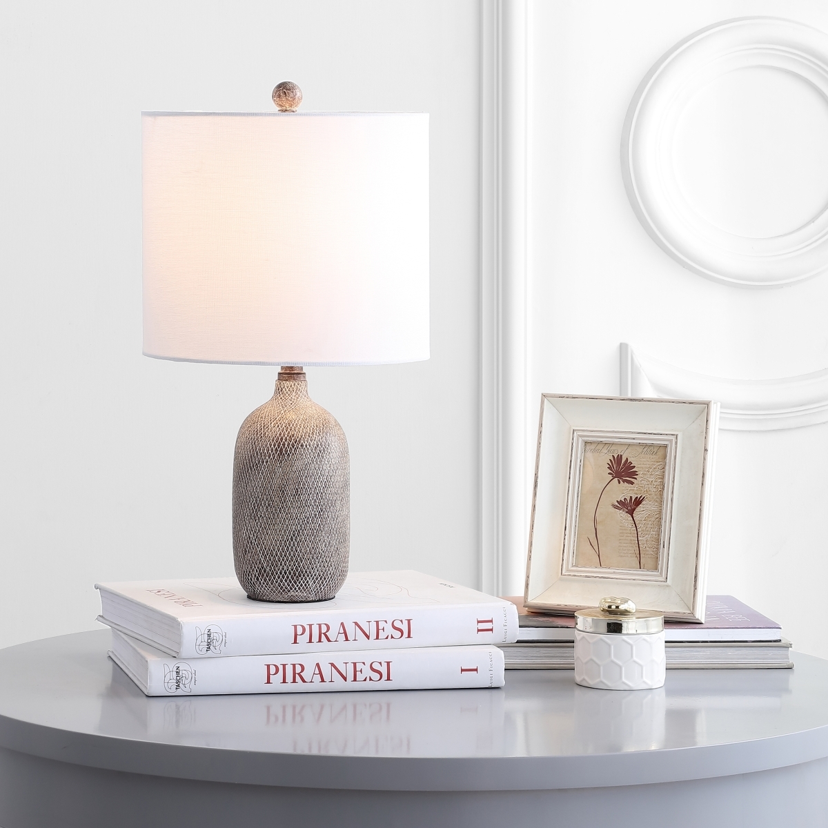 Alvaro Table Lamp - Grey - Safavieh - Image 3