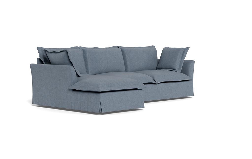 Skylar Slipcovered Left Chaise Sectional - Image 1
