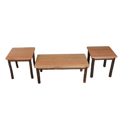 Yorba 3 Piece Set 2-End Tables & 1- Coffee Table-Walnut Finish - Image 0