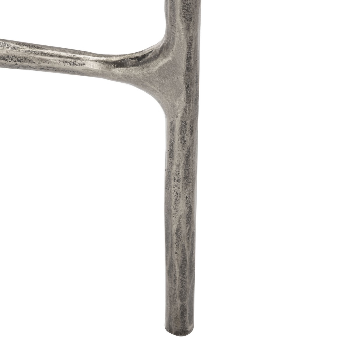 Jessa Forged Metal Console Table - Silver - Image 3