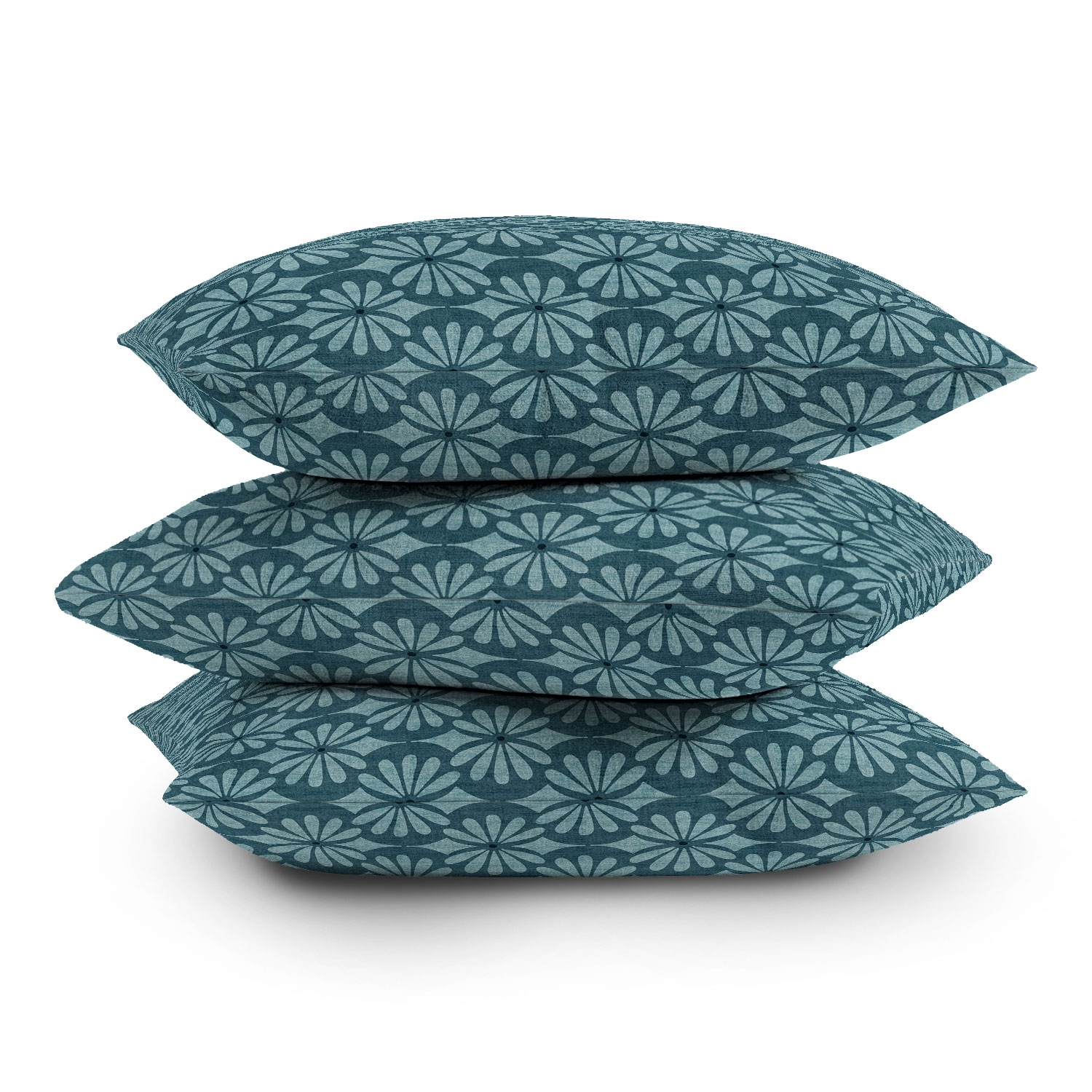 Solstice Teal by Heather Dutton - Outdoor Throw Pillow 20" x 20" - Image 3
