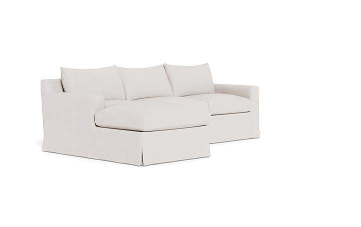 Sloan Slipcovered Left Chaise Sectional - Image 1