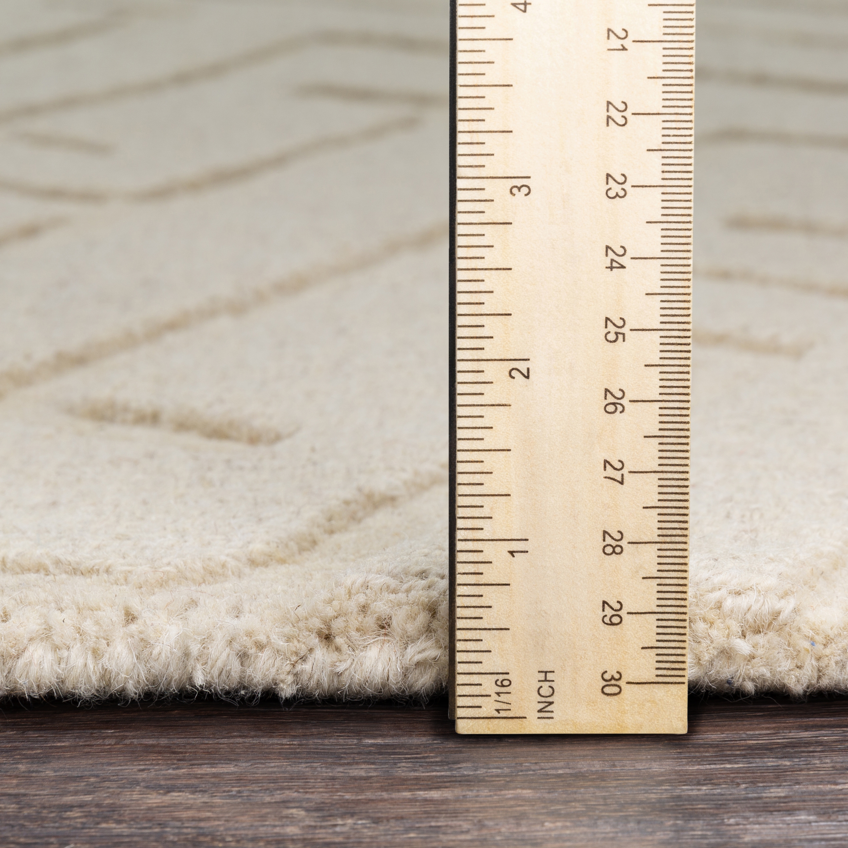 Mystique Beige Indoor 2'6" x 8' Handmade Rug - Image 5