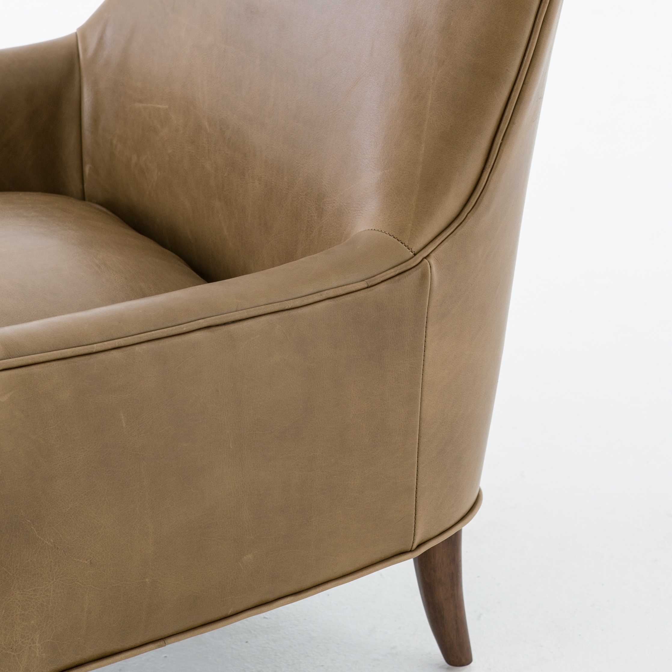 Ilona Leather Accent Chair - Image 5