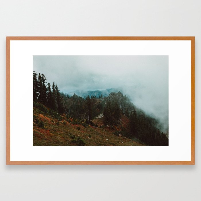 Park Butte Lookout - Washington State Framed Art Print by Leah Flores - Conservation Pecan - LARGE (Gallery)-26x38 - Image 0
