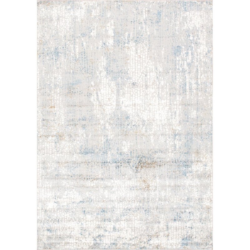 Pasargad Stella Beige/Blue Area Rug Rug Size: Rectangle 9'10" x 13'1" - Image 0