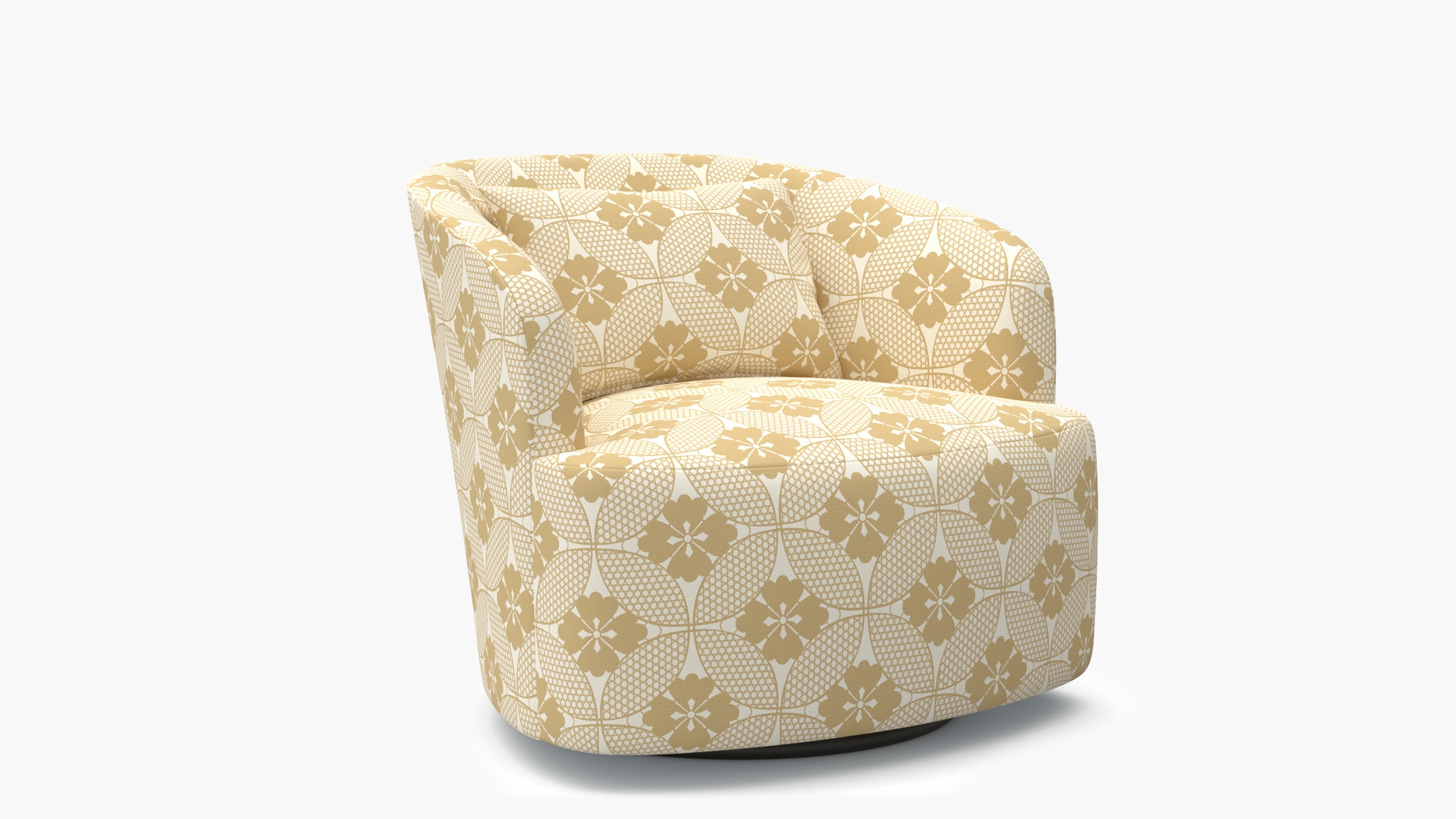 Deco Swivel Chair, Rattan Solaire - Image 1
