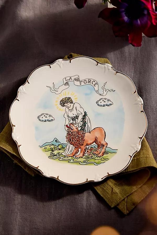 Tarot Stoneware Plate, La Force - Image 0