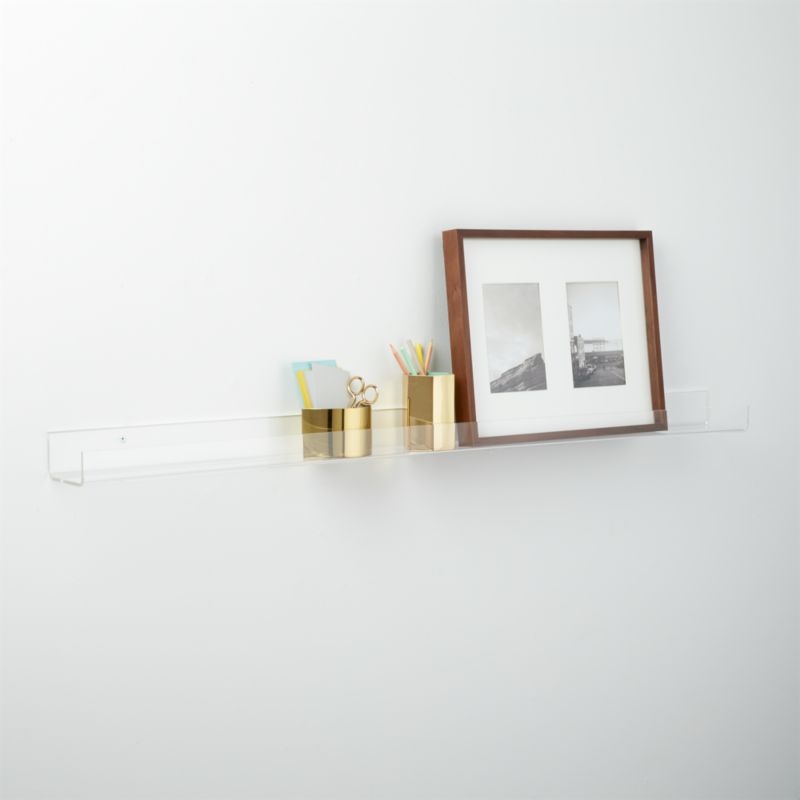 Clear Acrylic Wall Shelf 36" - Image 8