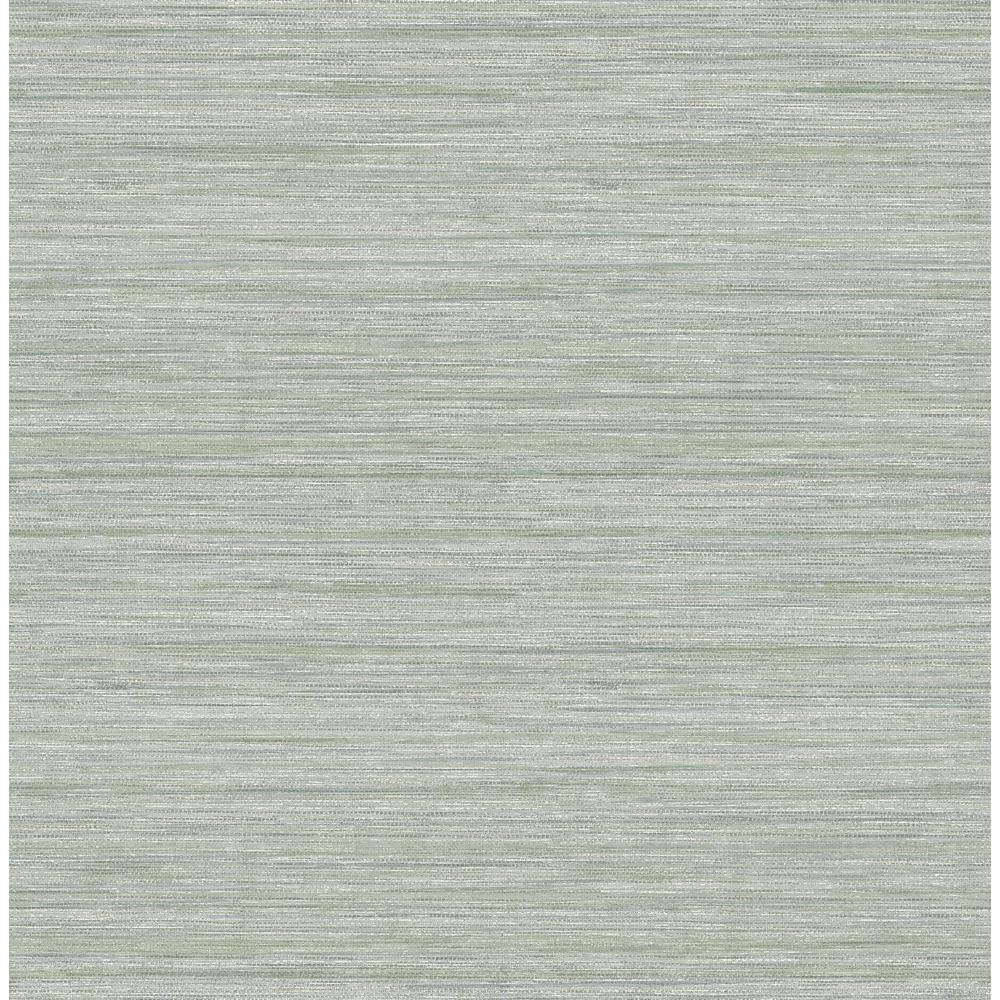 Scott Living Barnaby Sage Faux Grasscloth Strippable Wallpaper Covers 56.4 sq. ft., Green - Image 0