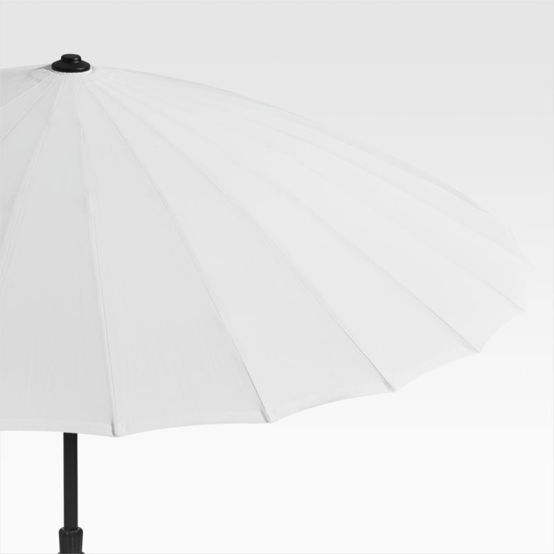 9' Dome White Outdoor Patio Umbrella - Image 5