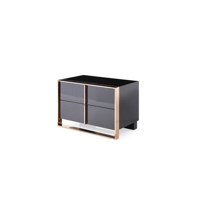 Sighrith 2 - Drawer Nightstand in Black - Image 0