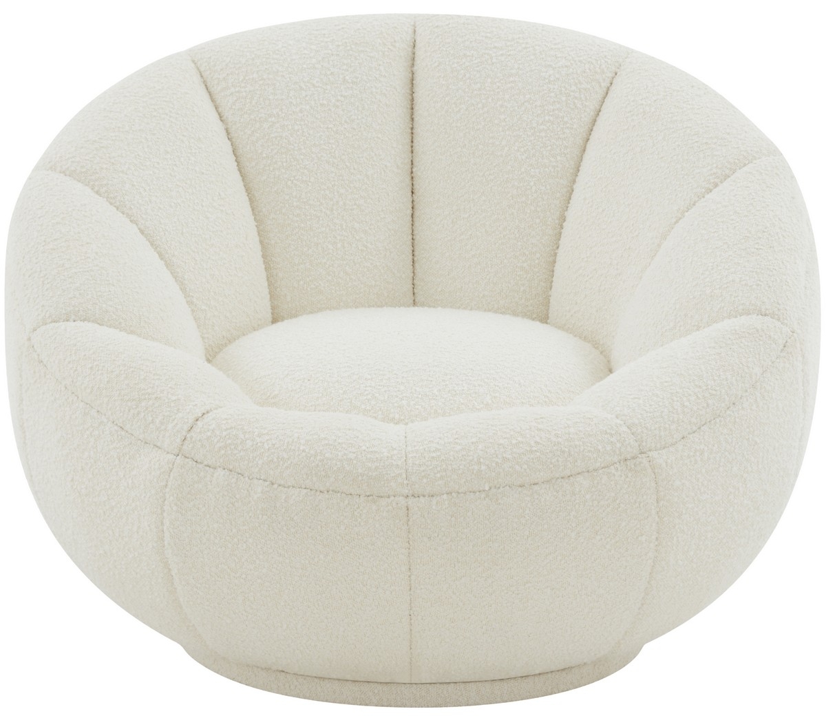 Evarose Boucle Swivel Char - Ivory - Image 0