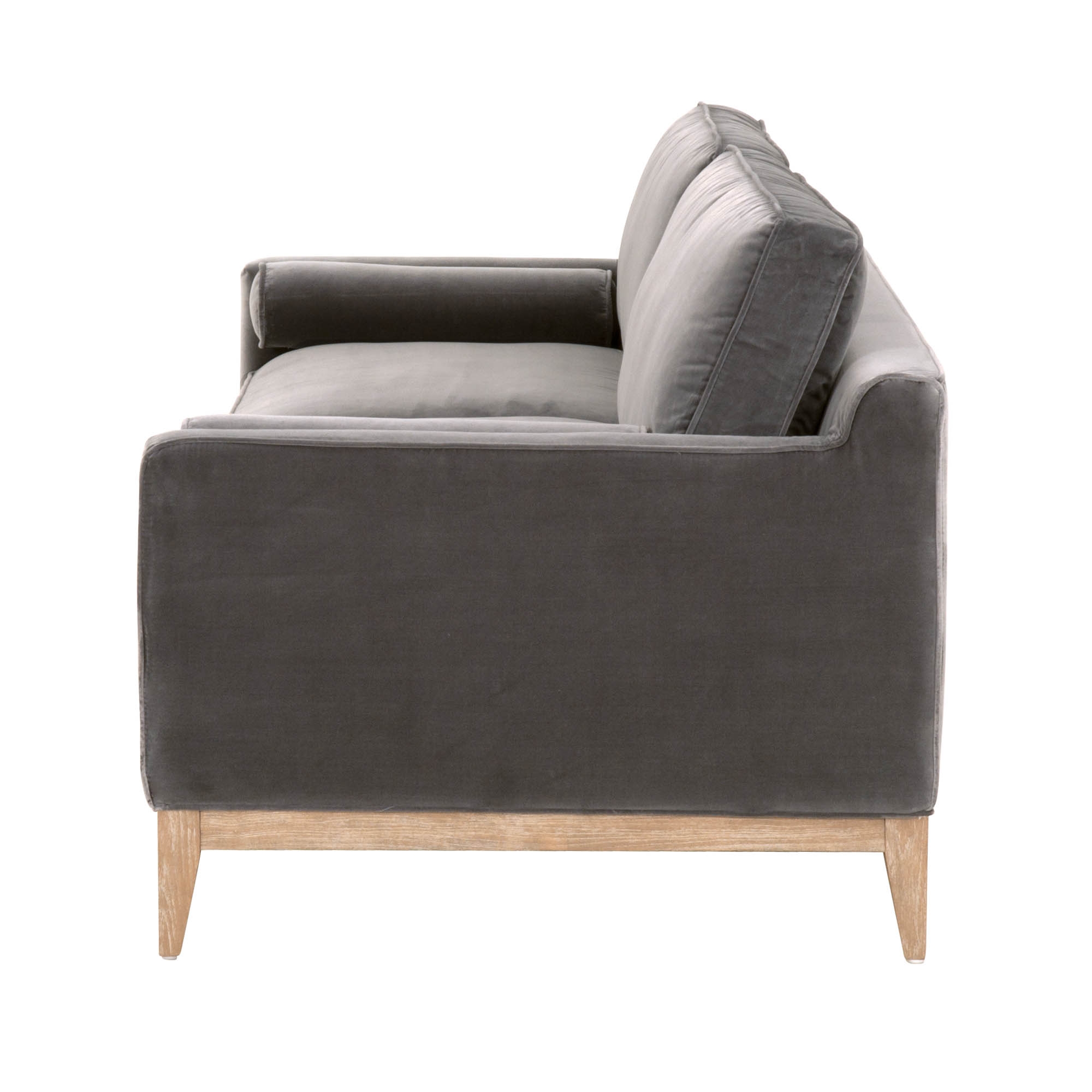Parker Post Modern Sofa, Charcoal, 86" - Image 1