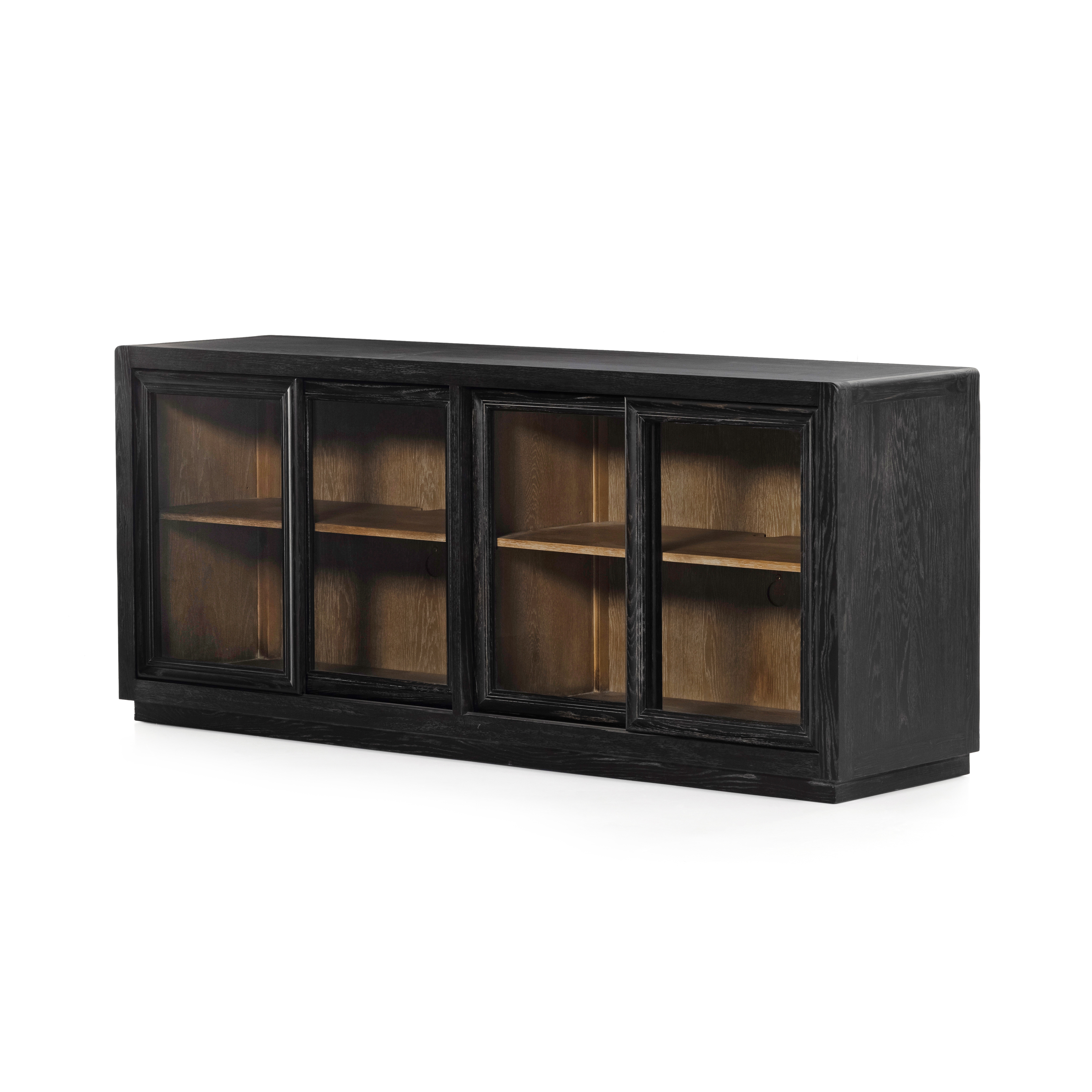 Normand Sideboard-Distressed Black - Image 0